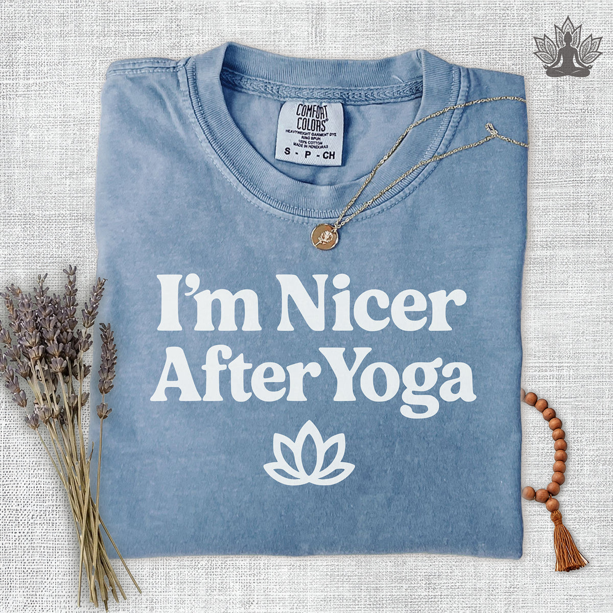 I'm Nicer After Yoga Comfort Colors Tee