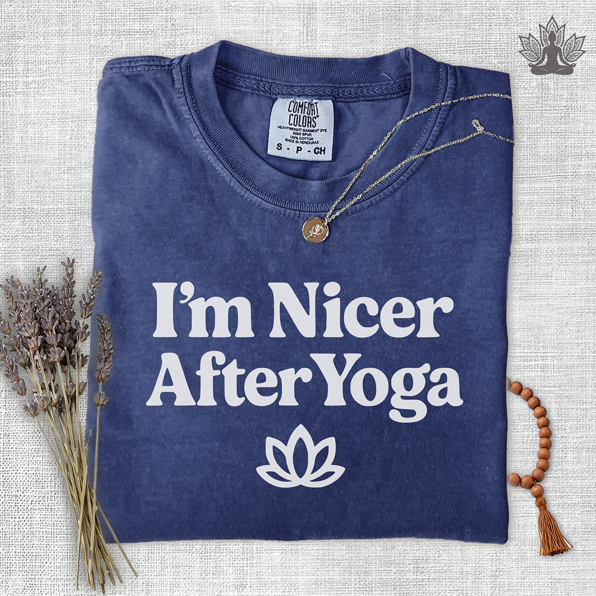 I'm Nicer After Yoga Comfort Colors Tee