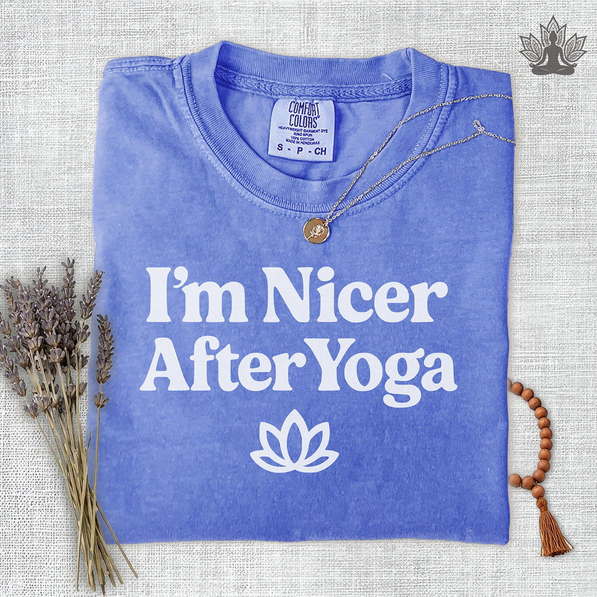 I'm Nicer After Yoga Comfort Colors Tee