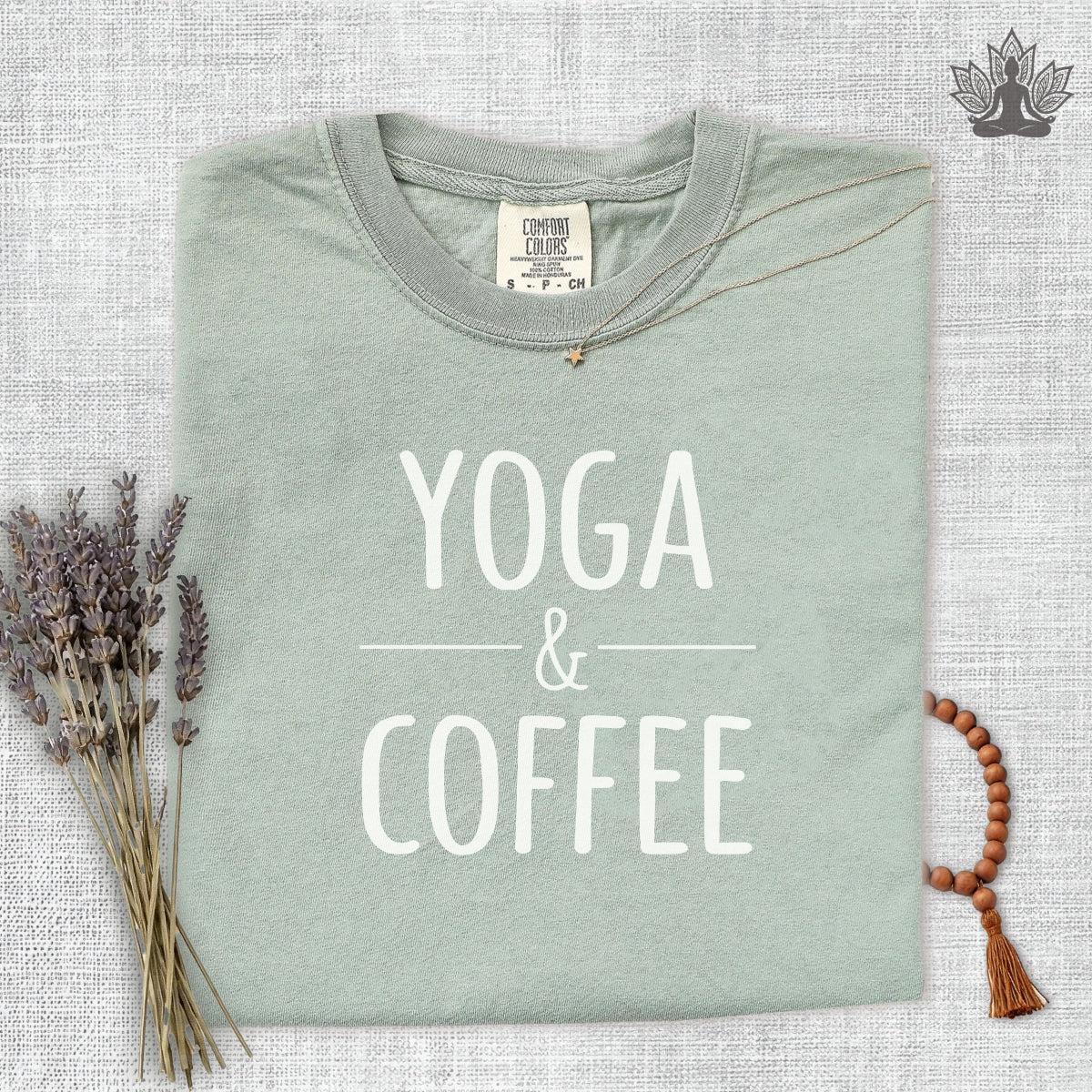 Yoga & Coffee Comfort Colors Tee