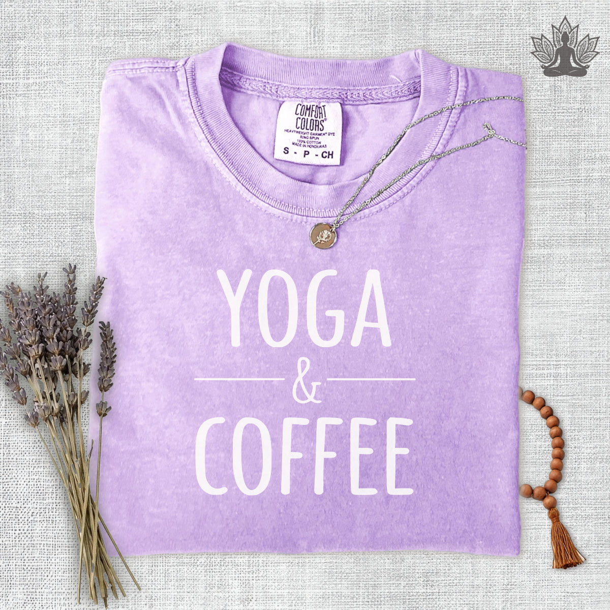 Yoga & Coffee Comfort Colors Tee