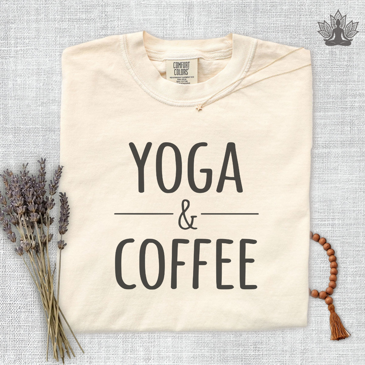 Yoga & Coffee Comfort Colors Tee