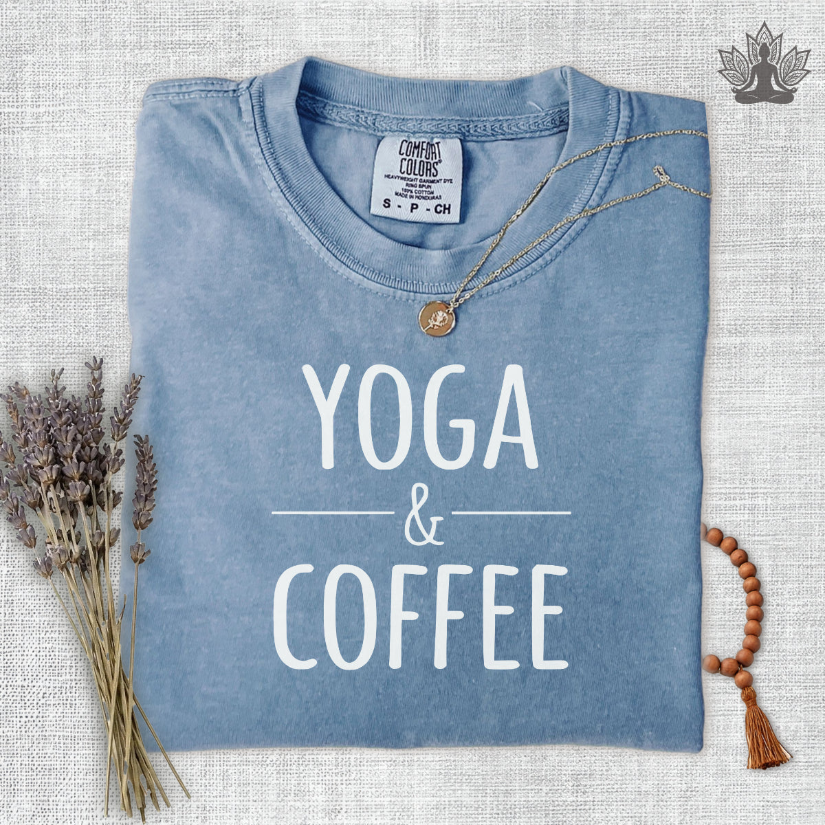 Yoga & Coffee Comfort Colors Tee