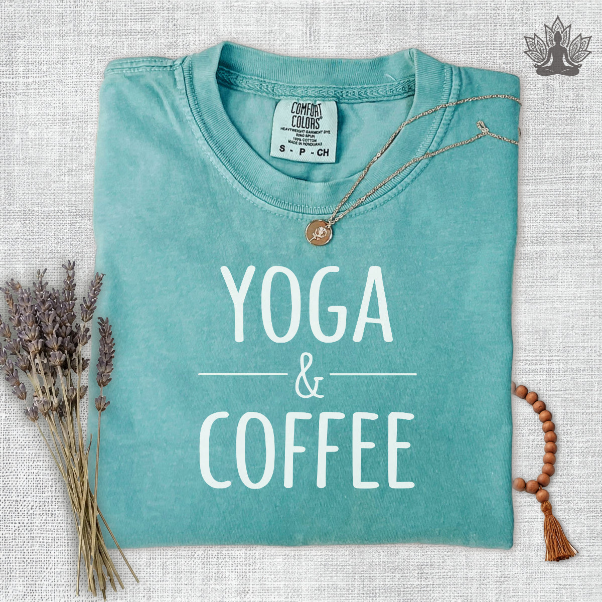 Yoga & Coffee Comfort Colors Tee