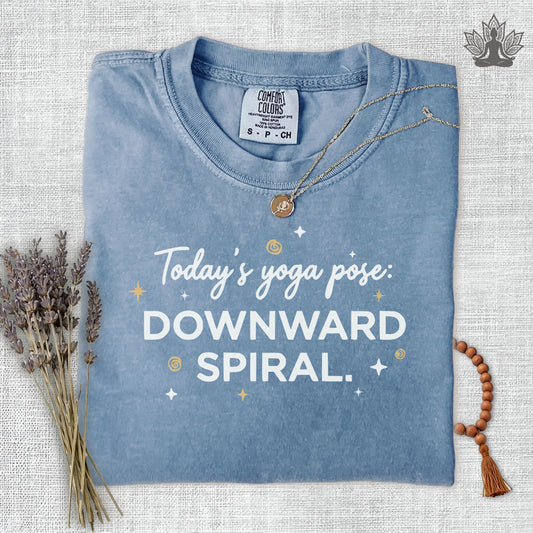 Downward Spiral Comfort Colors Tee