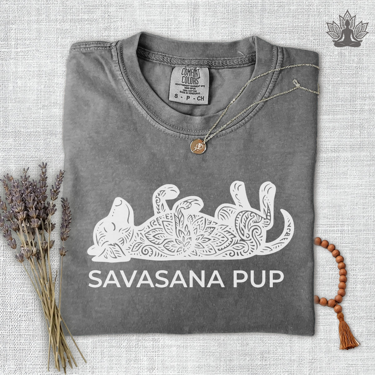 Savasana Pup Comfort Colors Tee