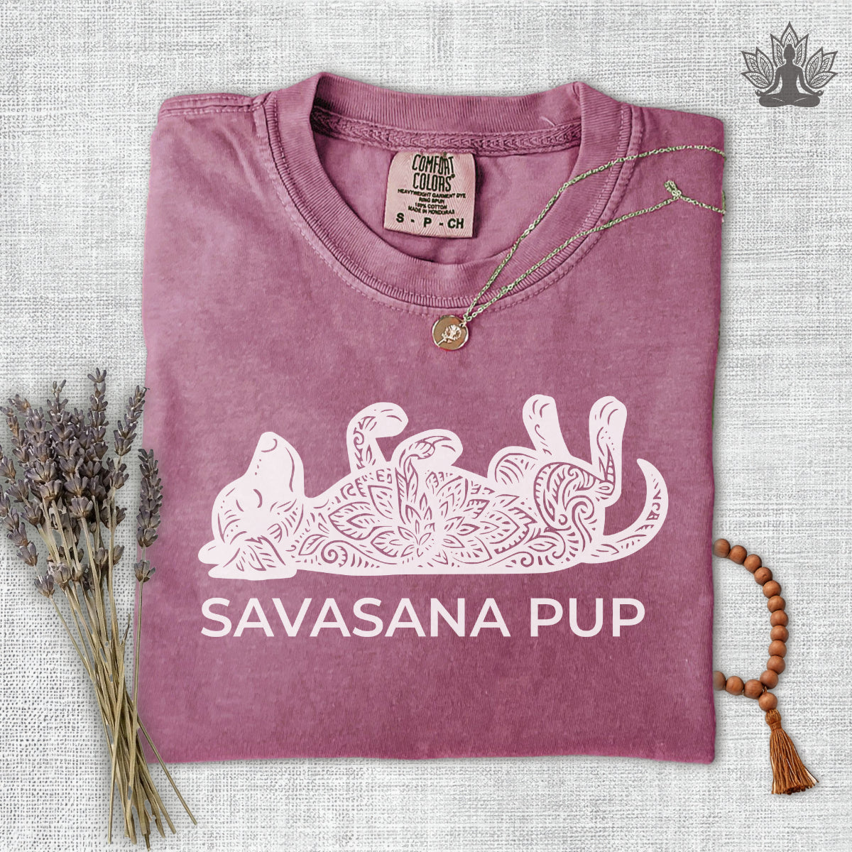 Savasana Pup Comfort Colors Tee