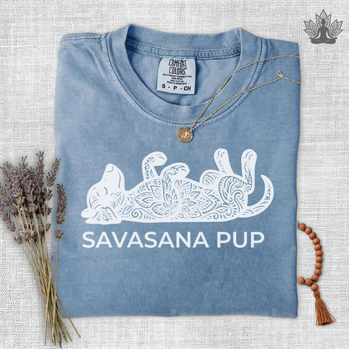 Savasana Pup Comfort Colors Tee