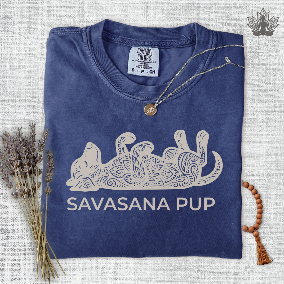 Savasana Pup Comfort Colors Tee