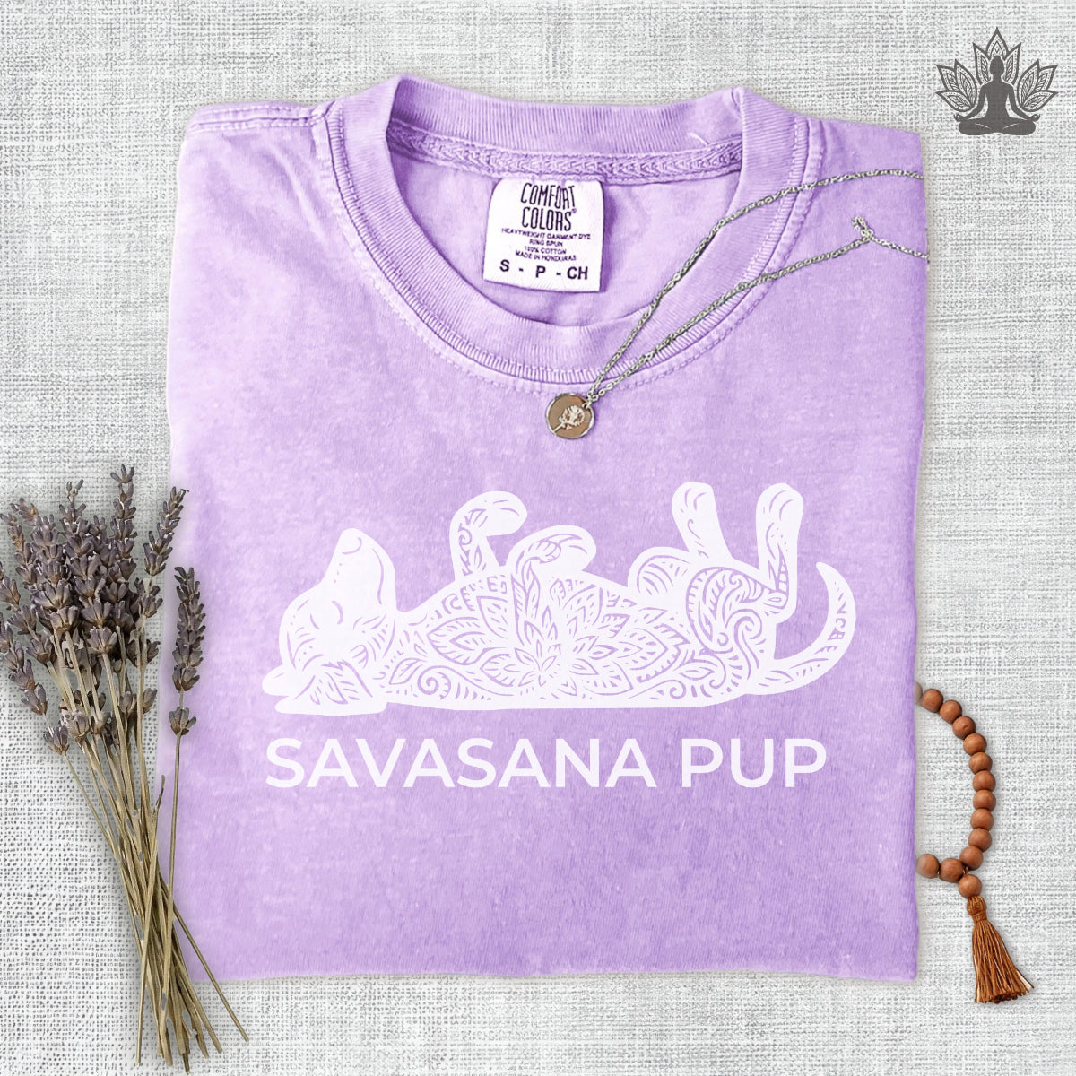 Savasana Pup Comfort Colors Tee