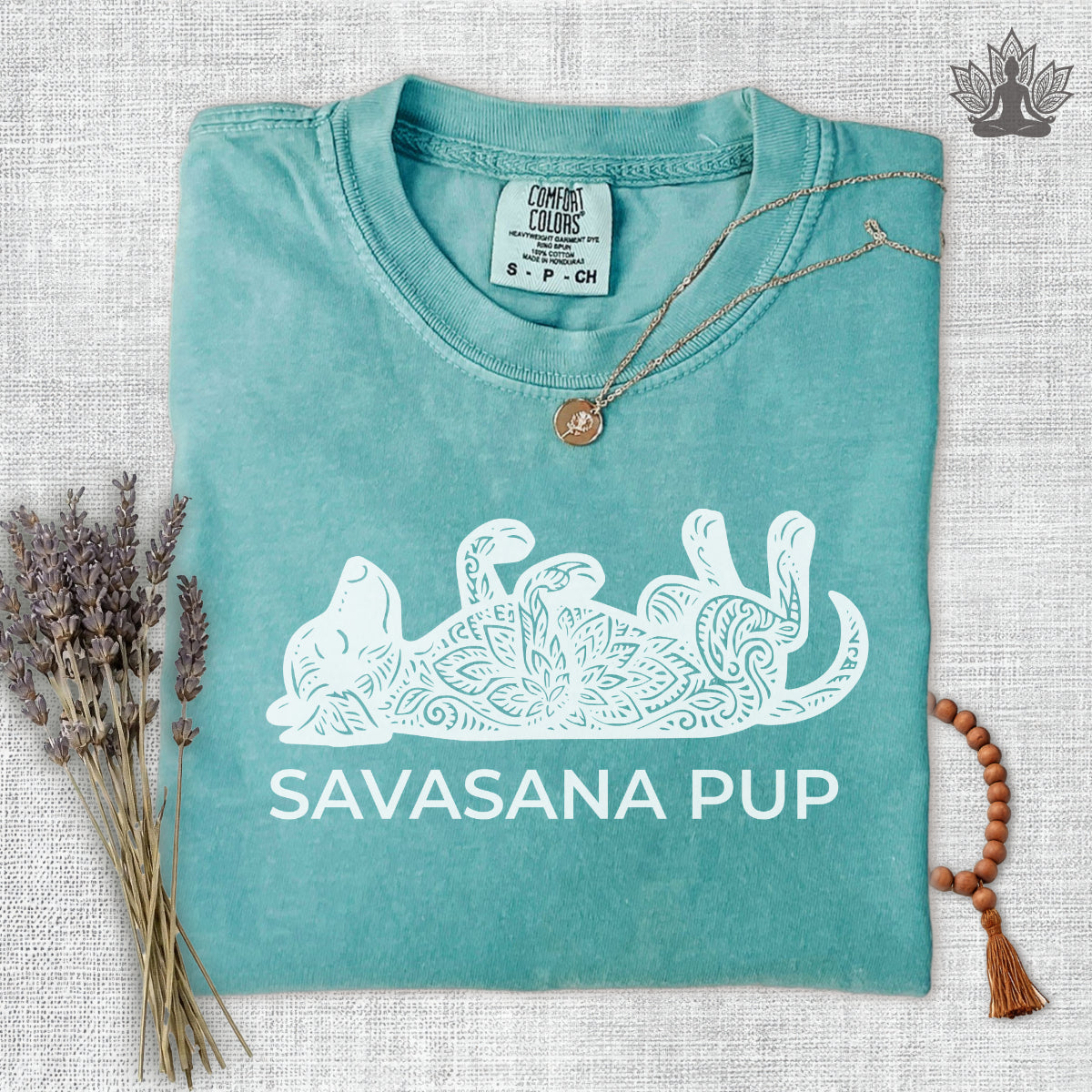 Savasana Pup Comfort Colors Tee