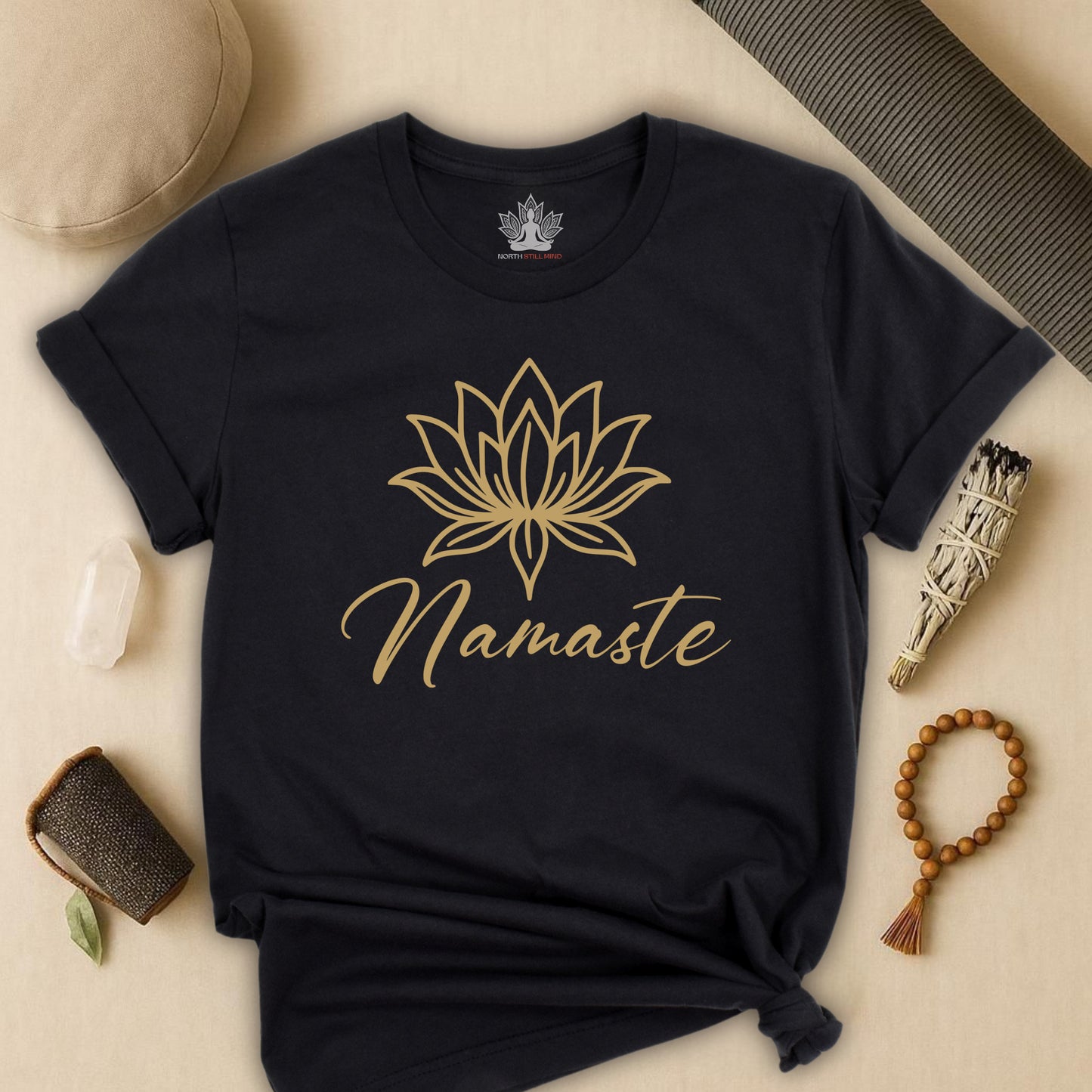 Namaste Lotus Tee