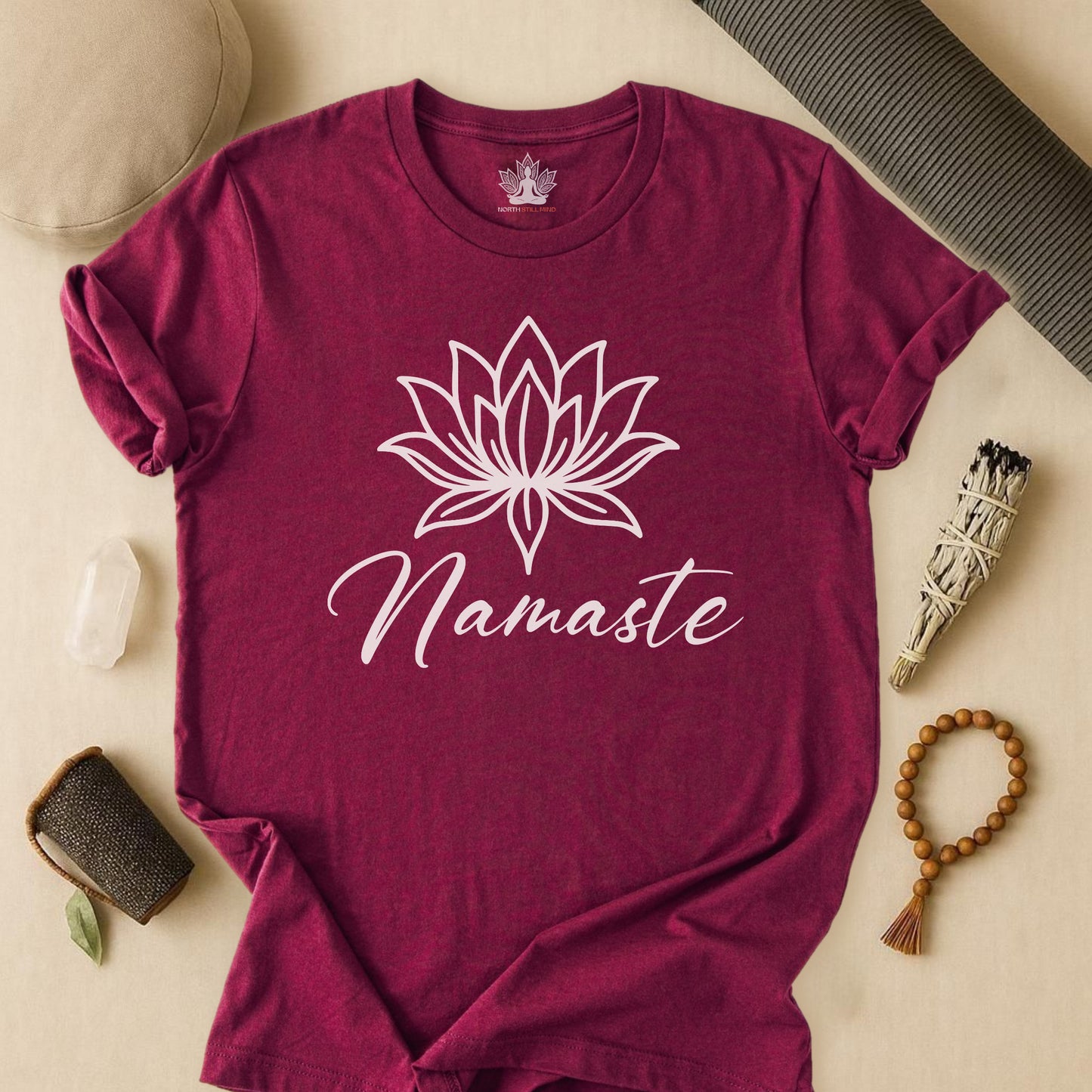 Namaste Lotus Tee
