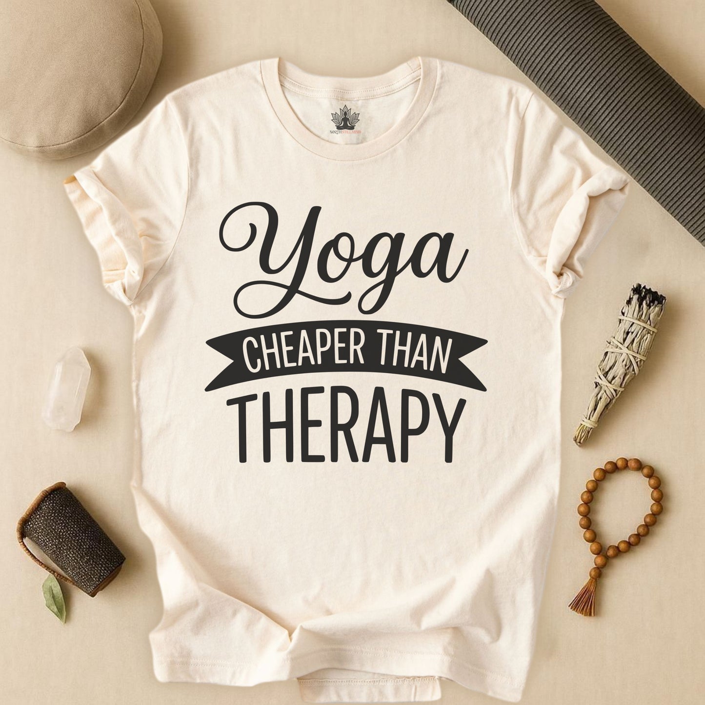 Yoga Cheaper Than Therapy Tee