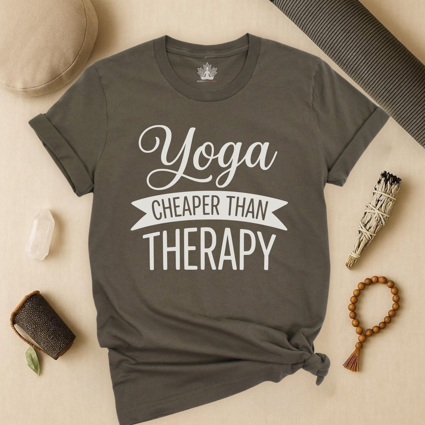 Yoga Cheaper Than Therapy Tee