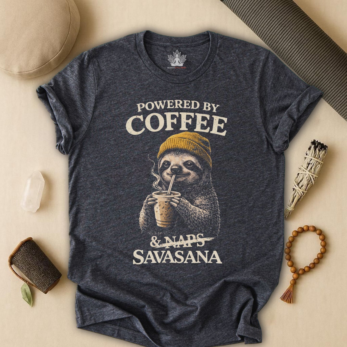Powered By Coffee & Savasana Tee
