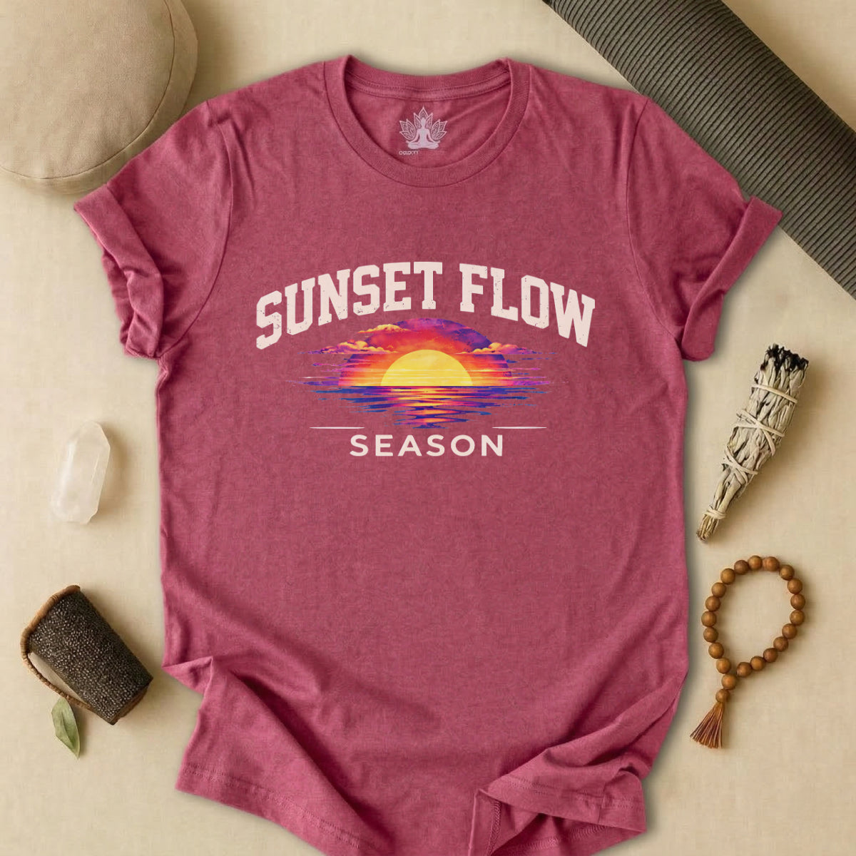 80s Sunset Flow Season Tee