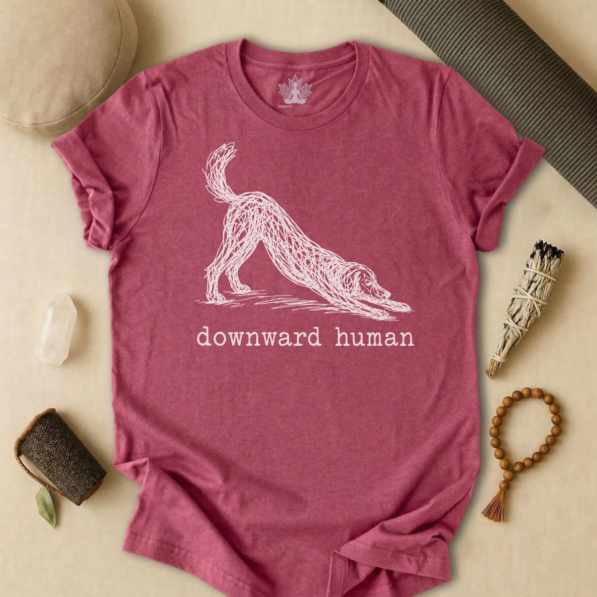 Line Art Downward Human Tee