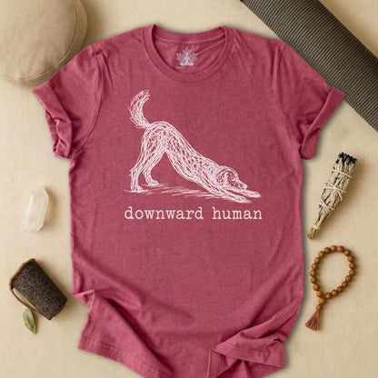 Line Art Downward Human Tee