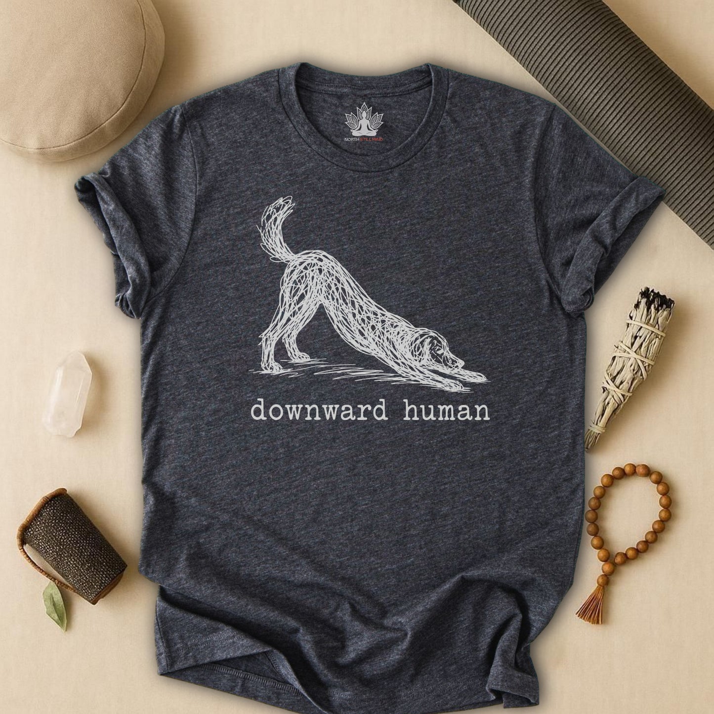 Line Art Downward Human Tee
