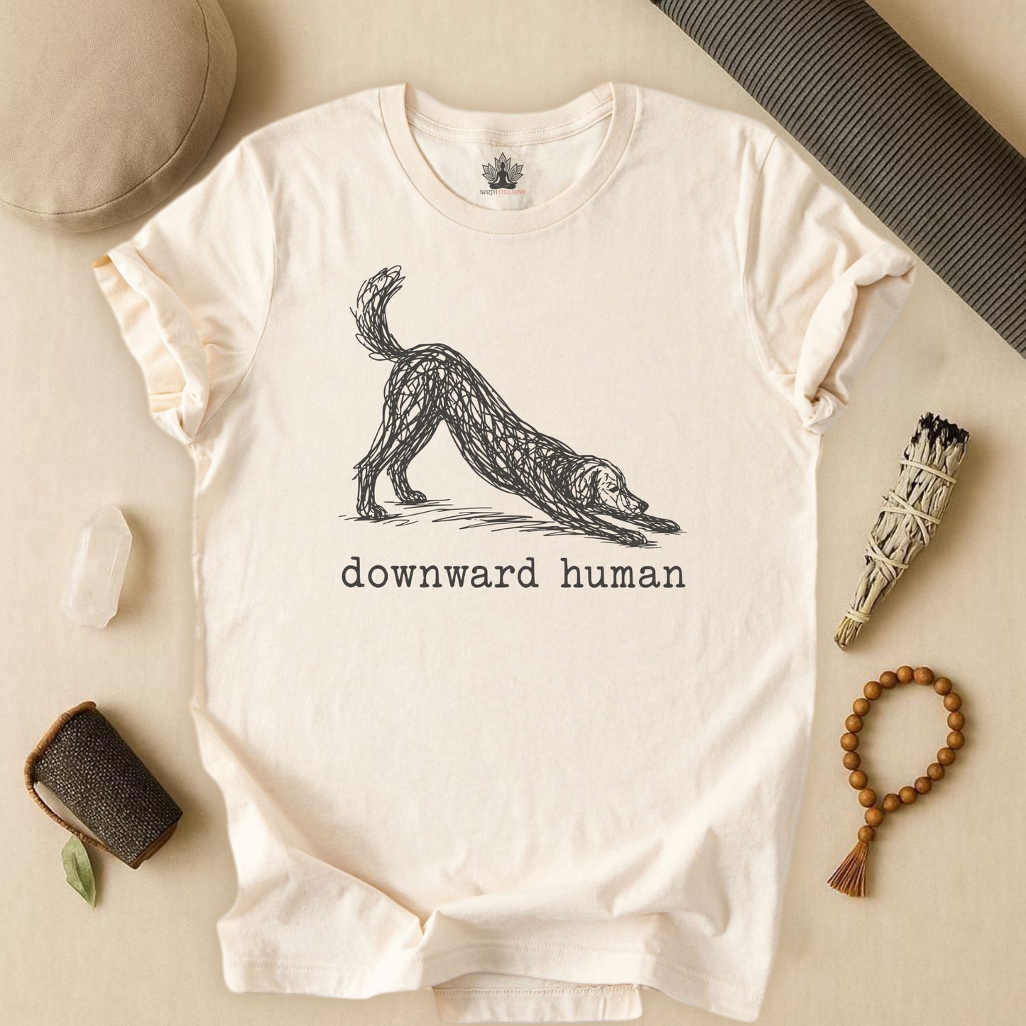 Line Art Downward Human Tee