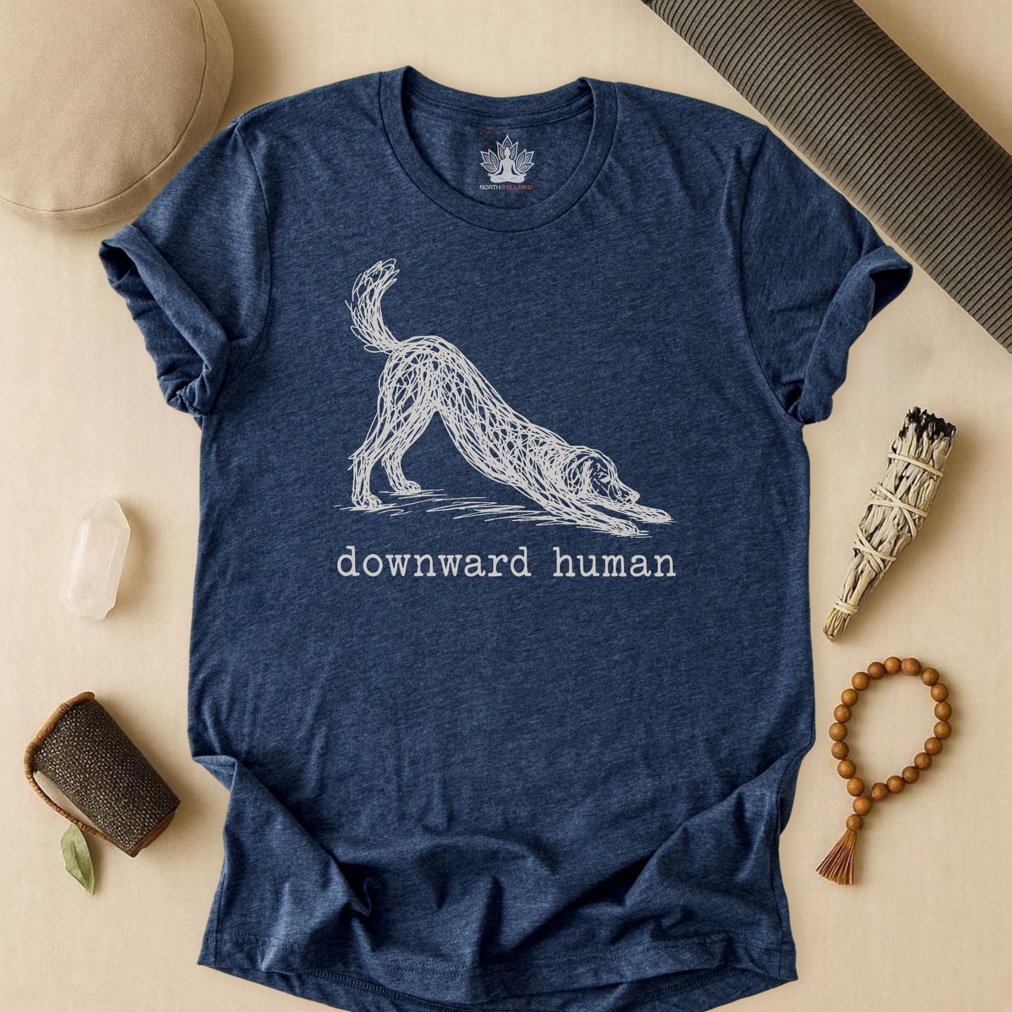 Line Art Downward Human Tee