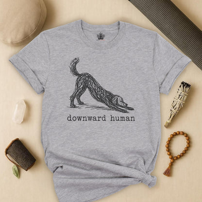 Line Art Downward Human Tee
