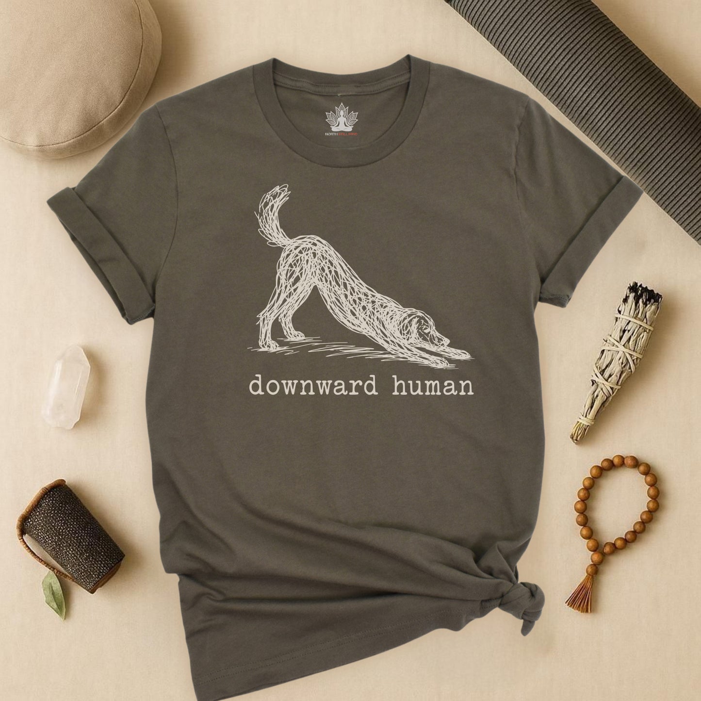 Line Art Downward Human Tee