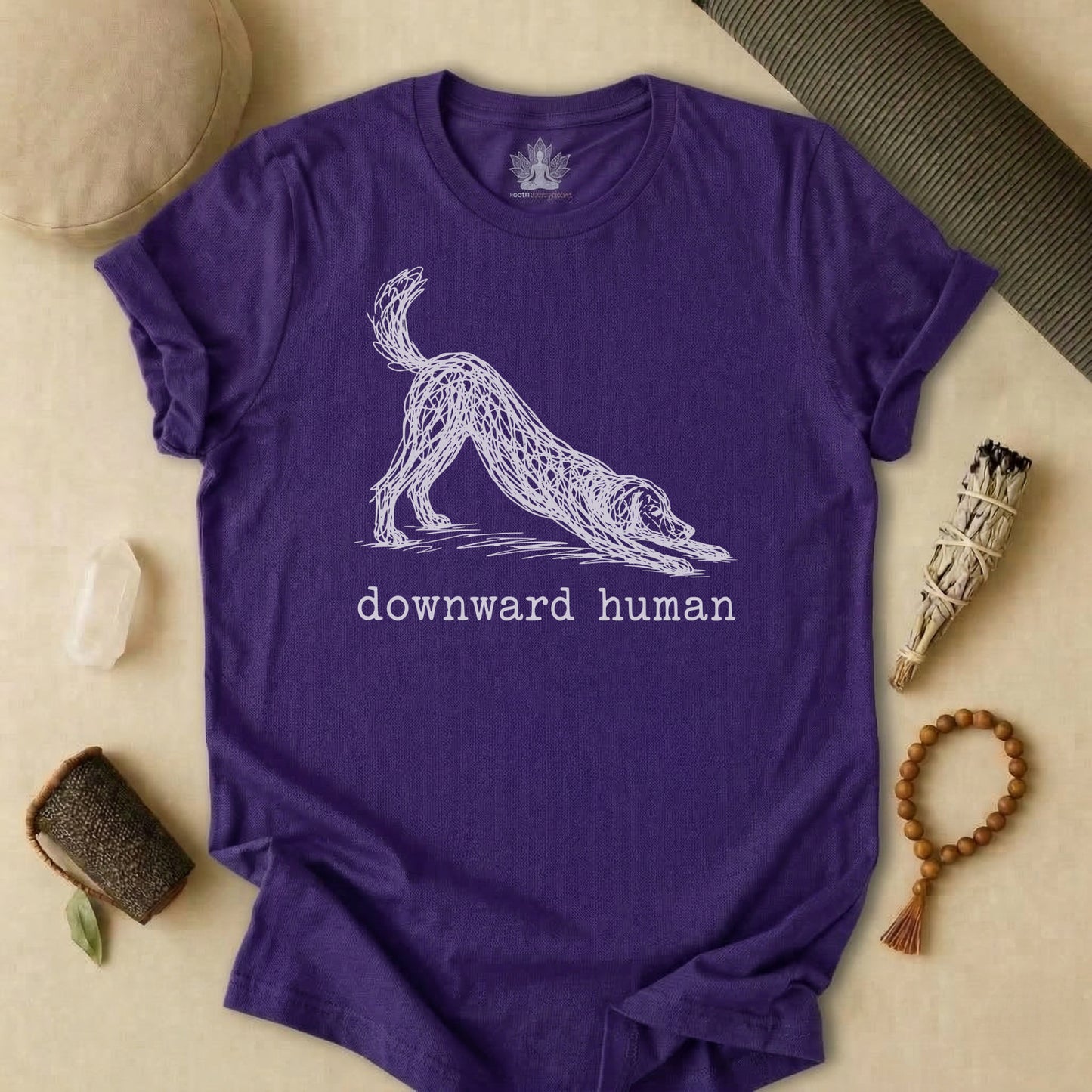 Line Art Downward Human Tee
