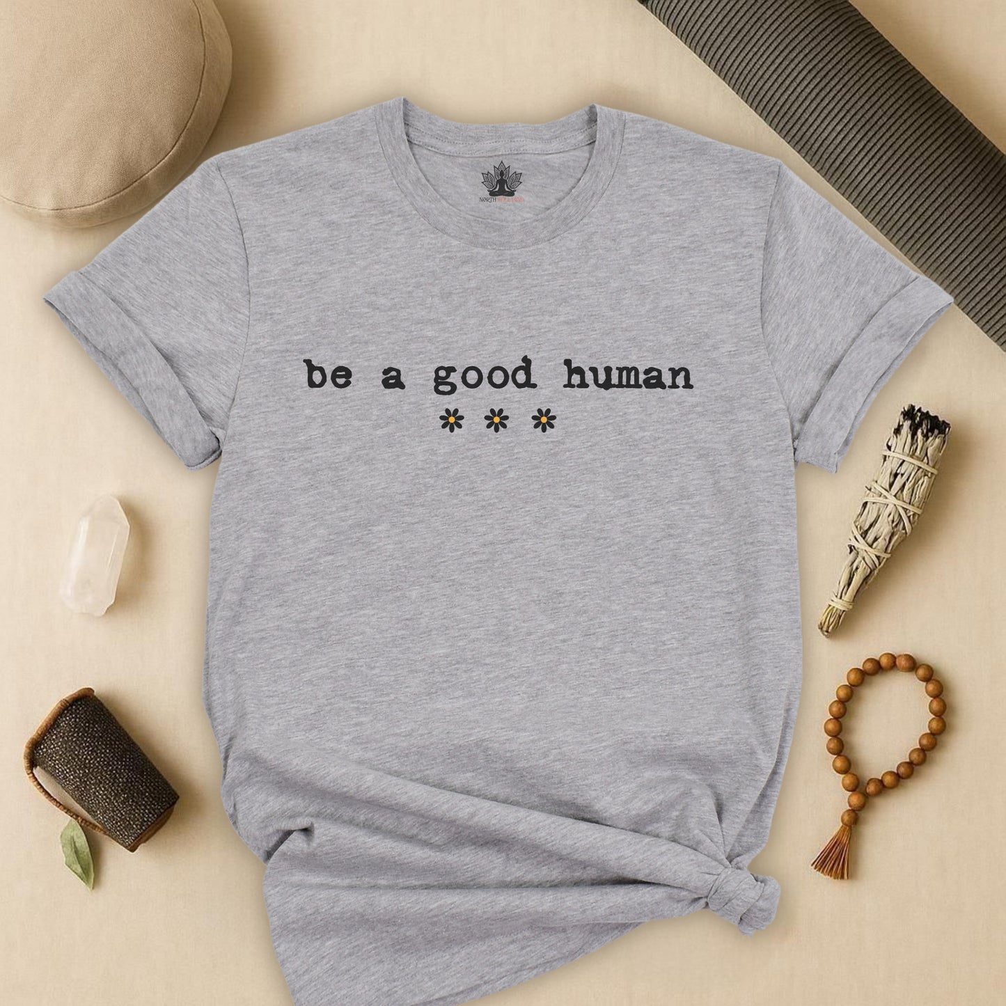 Be A Good Human Daisy Tee