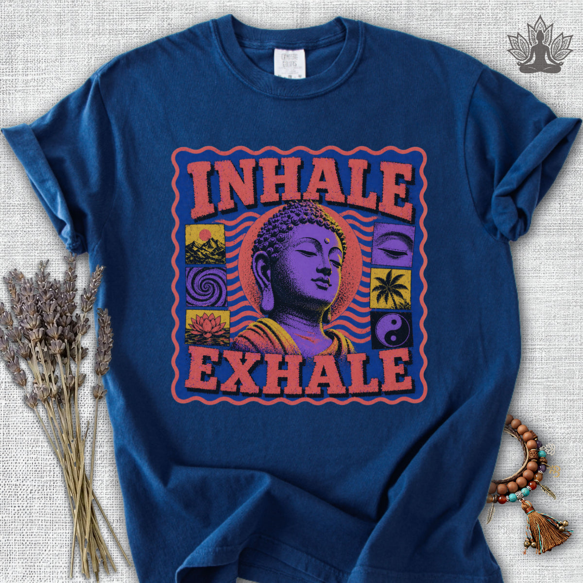 90s Bold Buddha Print Comfort Colors® Tee
