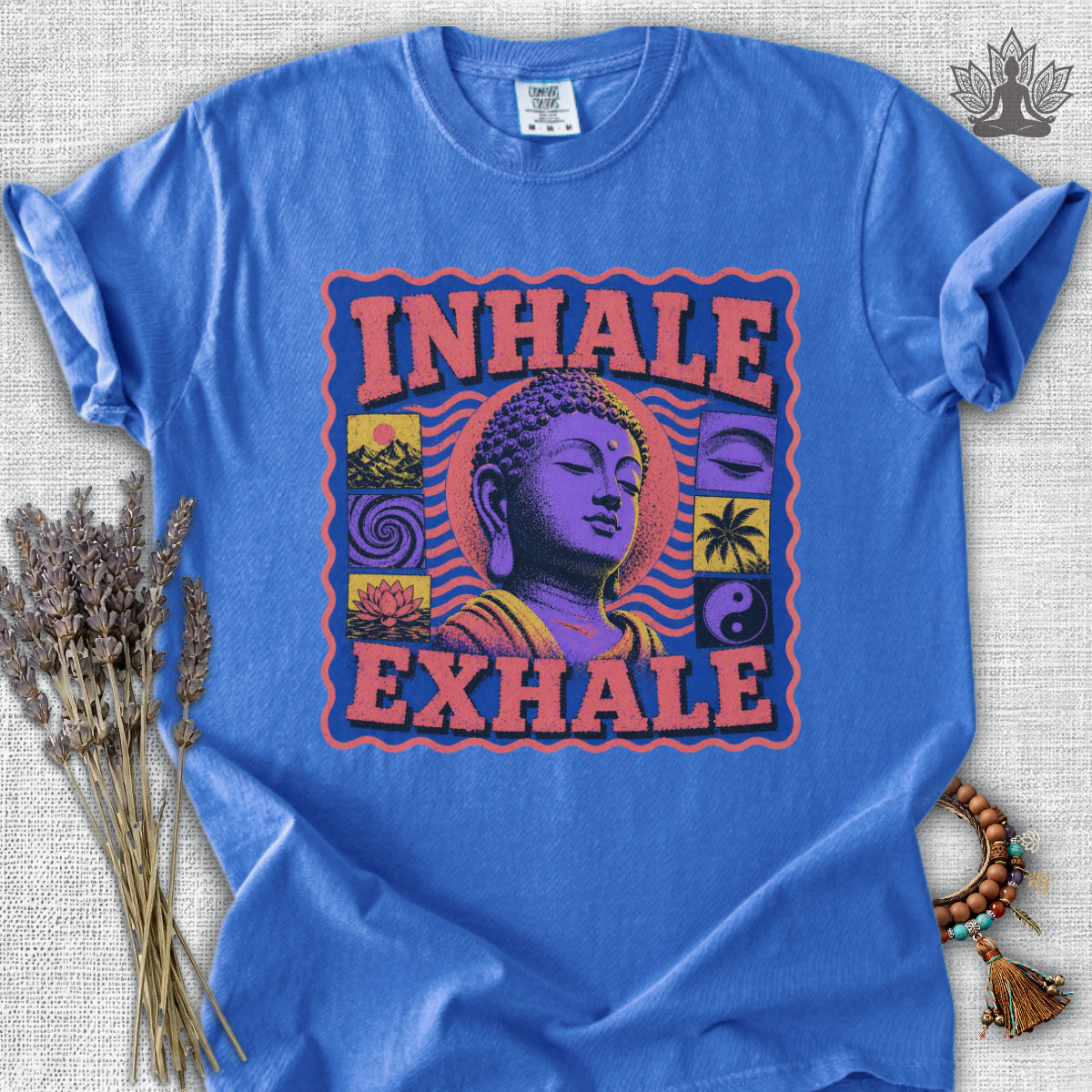 90s Bold Buddha Print Comfort Colors® Tee