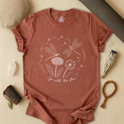 Go With The Flow Delicate Dragonflies Tee
