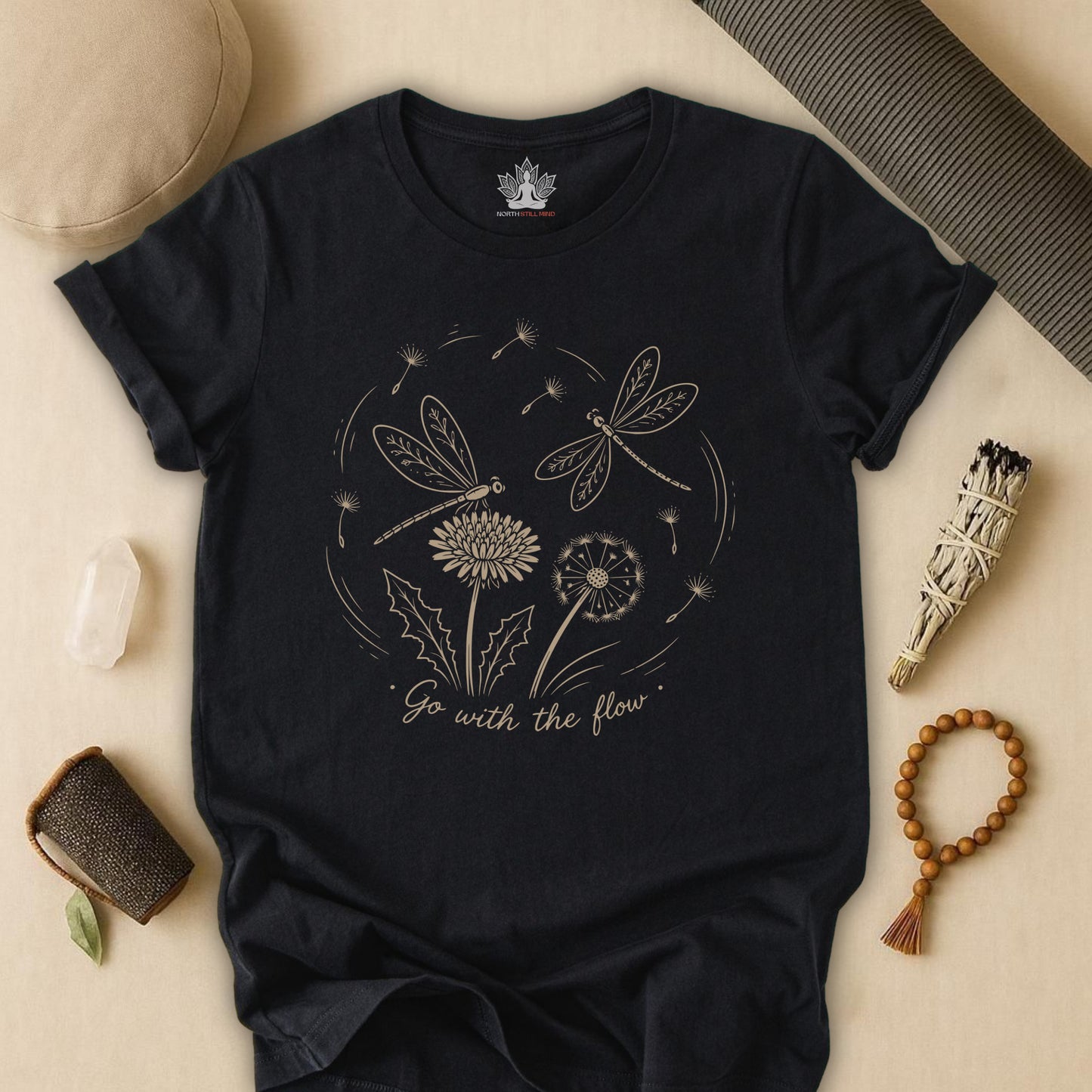 Go With The Flow Delicate Dragonflies Tee
