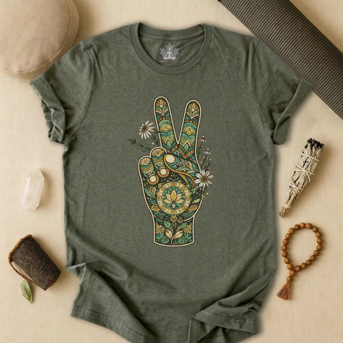 Boho Peace Hand Tee