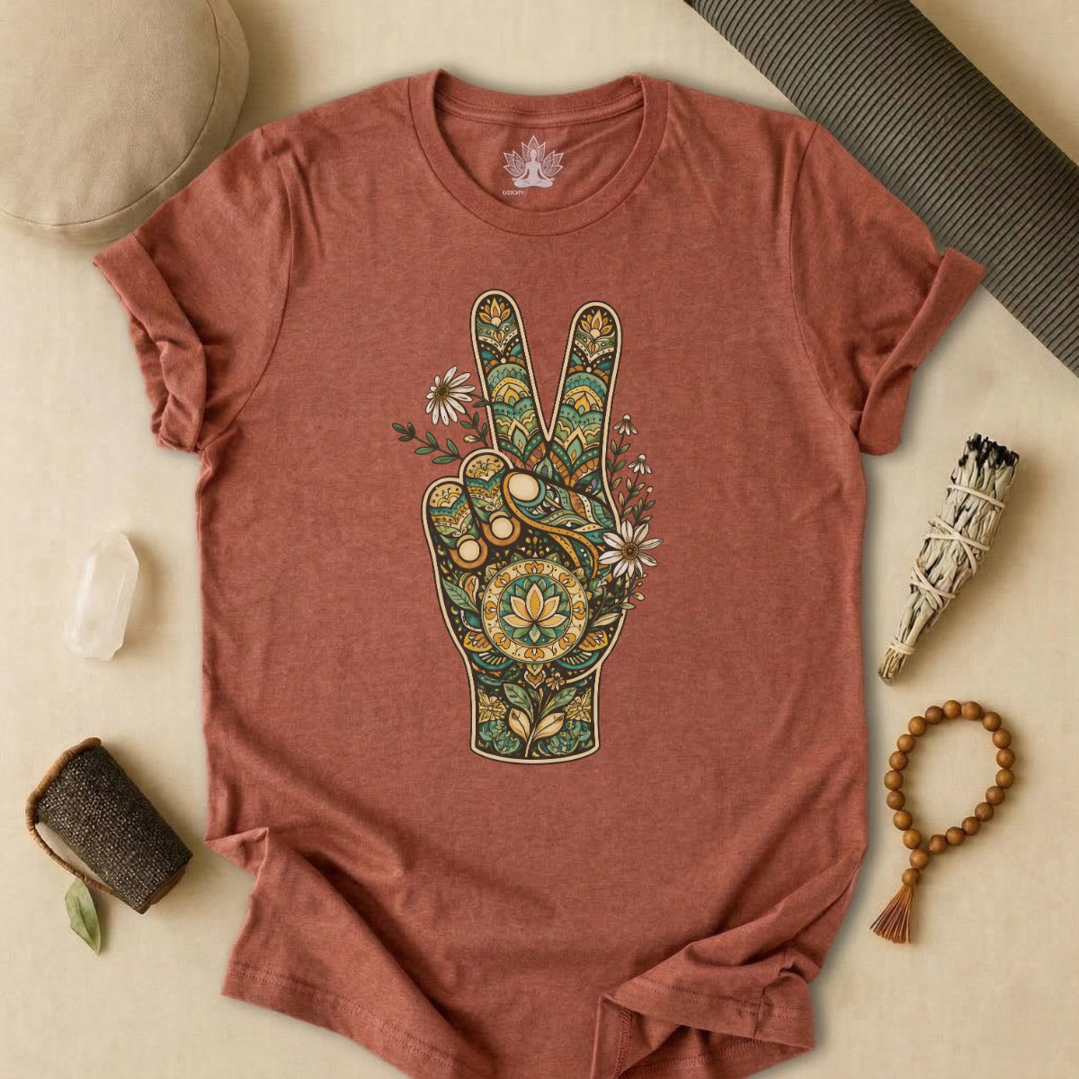 Boho Peace Hand Tee