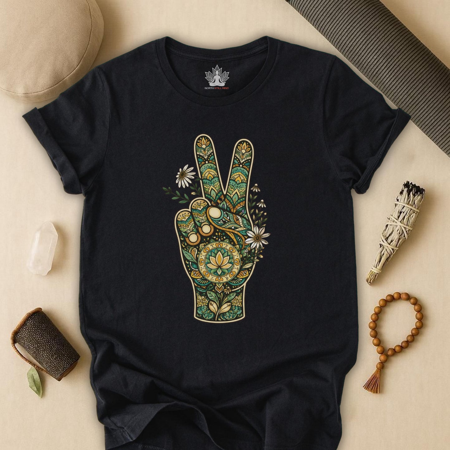 Boho Peace Hand Tee