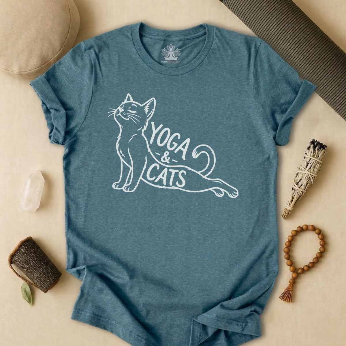 Yoga & Cats Tee