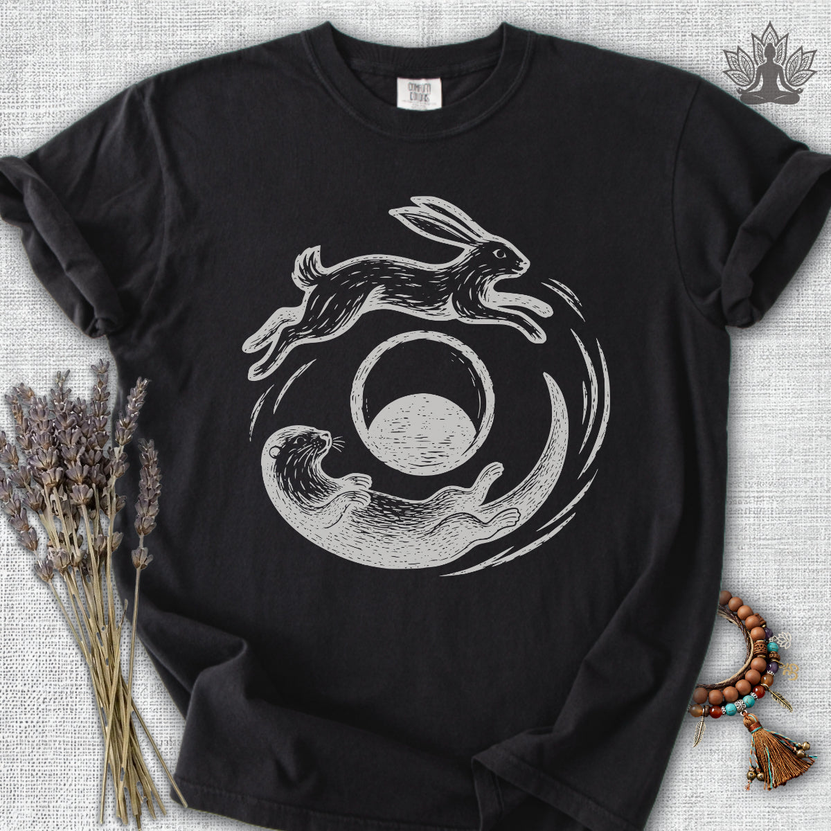 Hare & Otter Moonlit Balance Comfort Colors® Tee