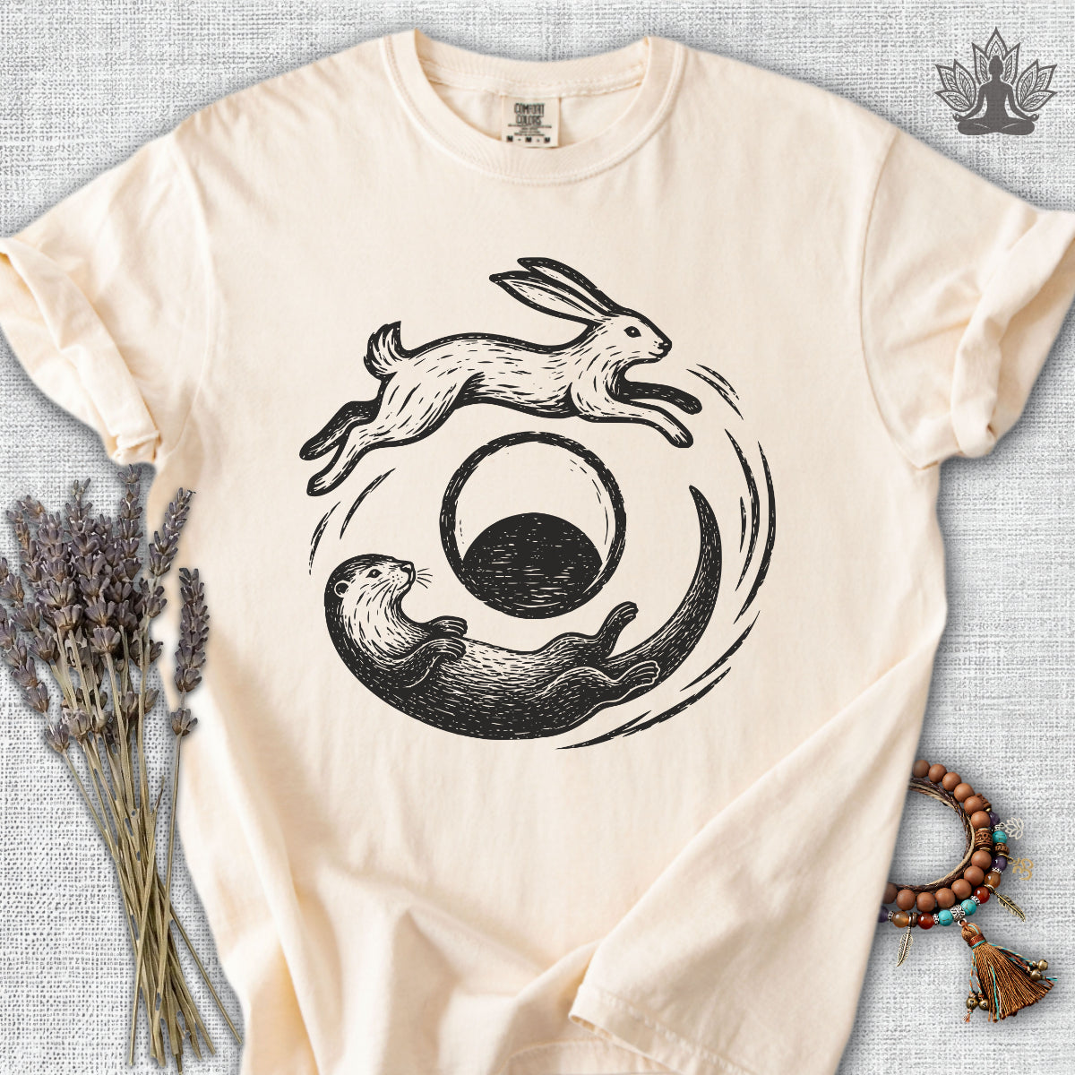 Hare & Otter Moonlit Balance Comfort Colors® Tee