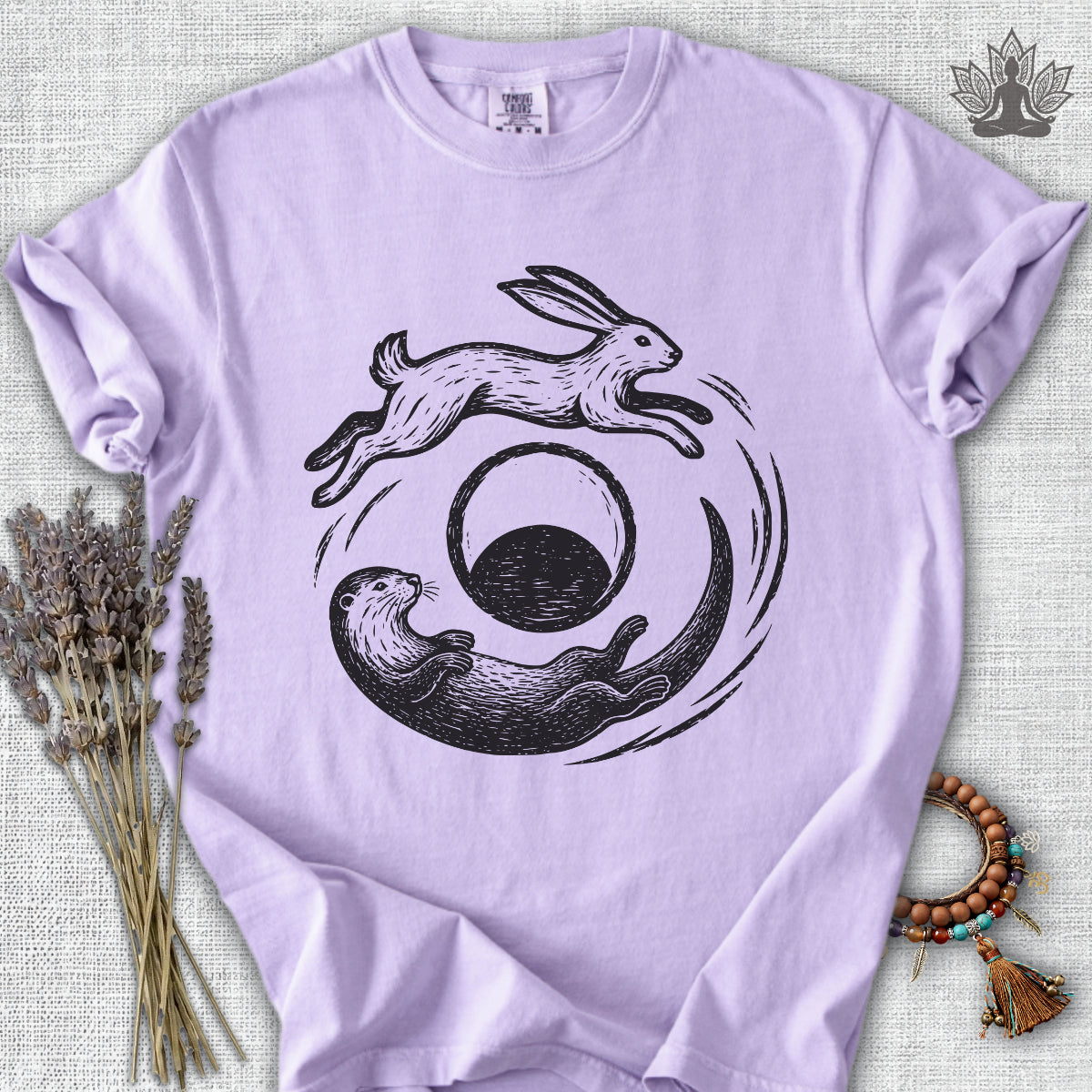 Hare & Otter Moonlit Balance Comfort Colors® Tee