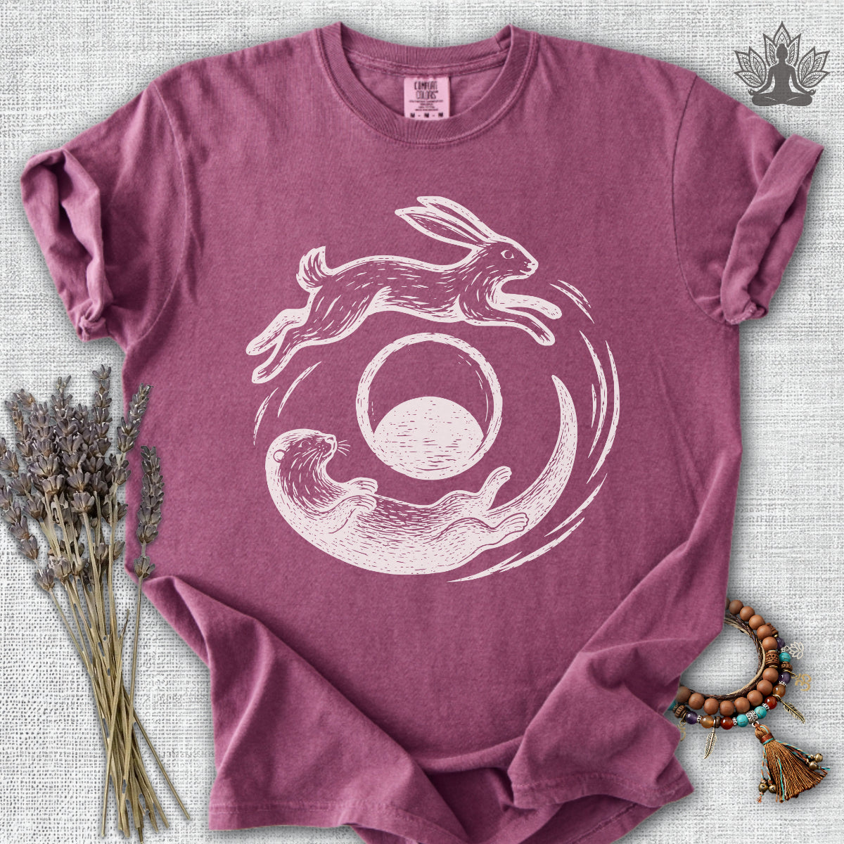 Hare & Otter Moonlit Balance Comfort Colors® Tee