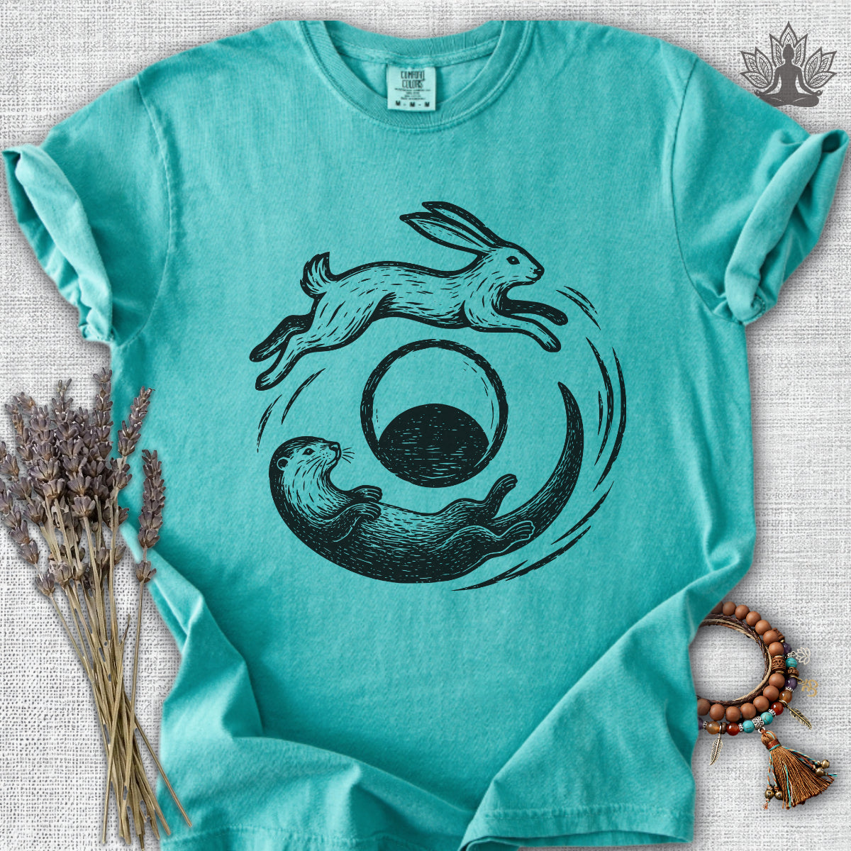 Hare & Otter Moonlit Balance Comfort Colors® Tee