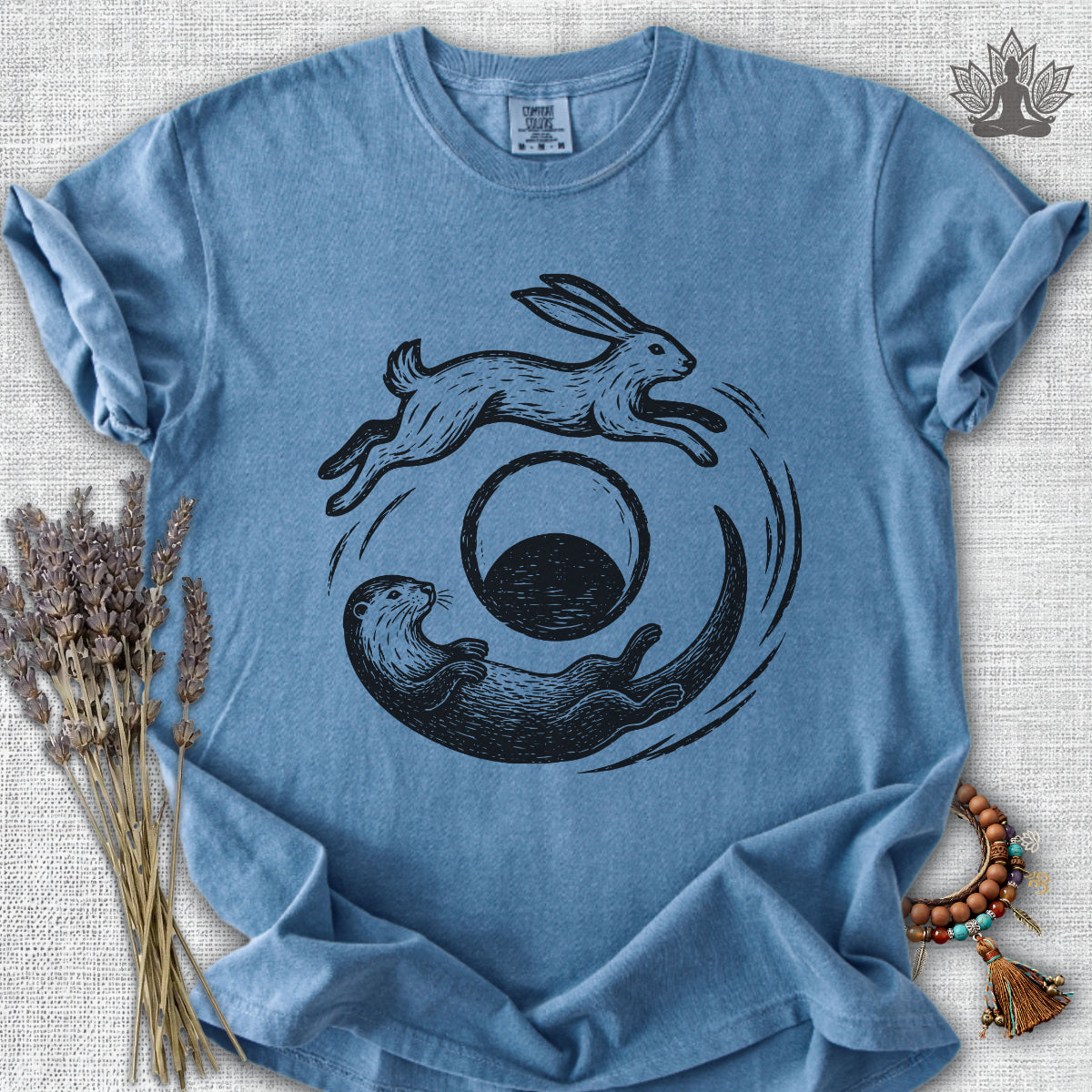 Hare & Otter Moonlit Balance Comfort Colors® Tee