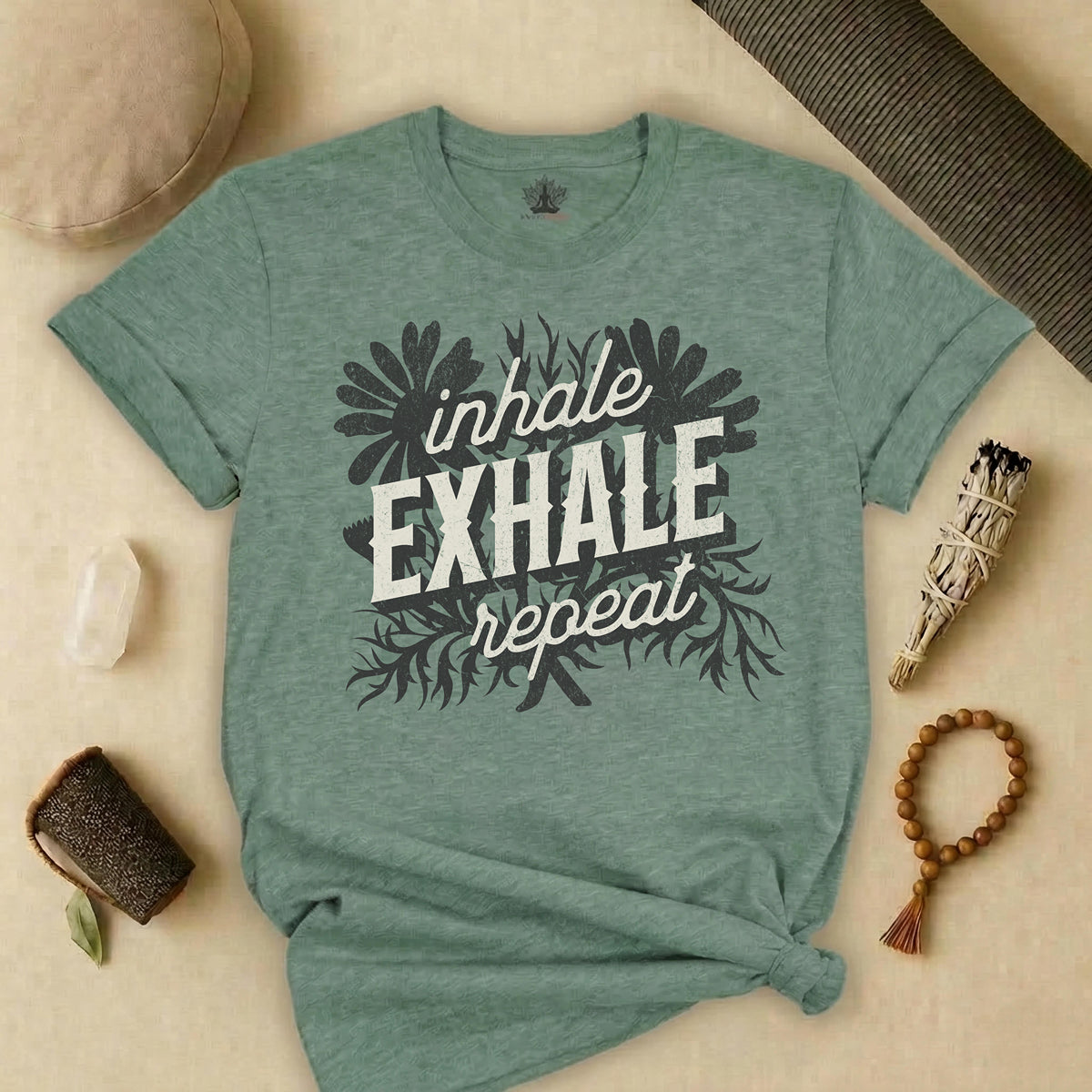 Inhale Exhale Repeat Floral Tee