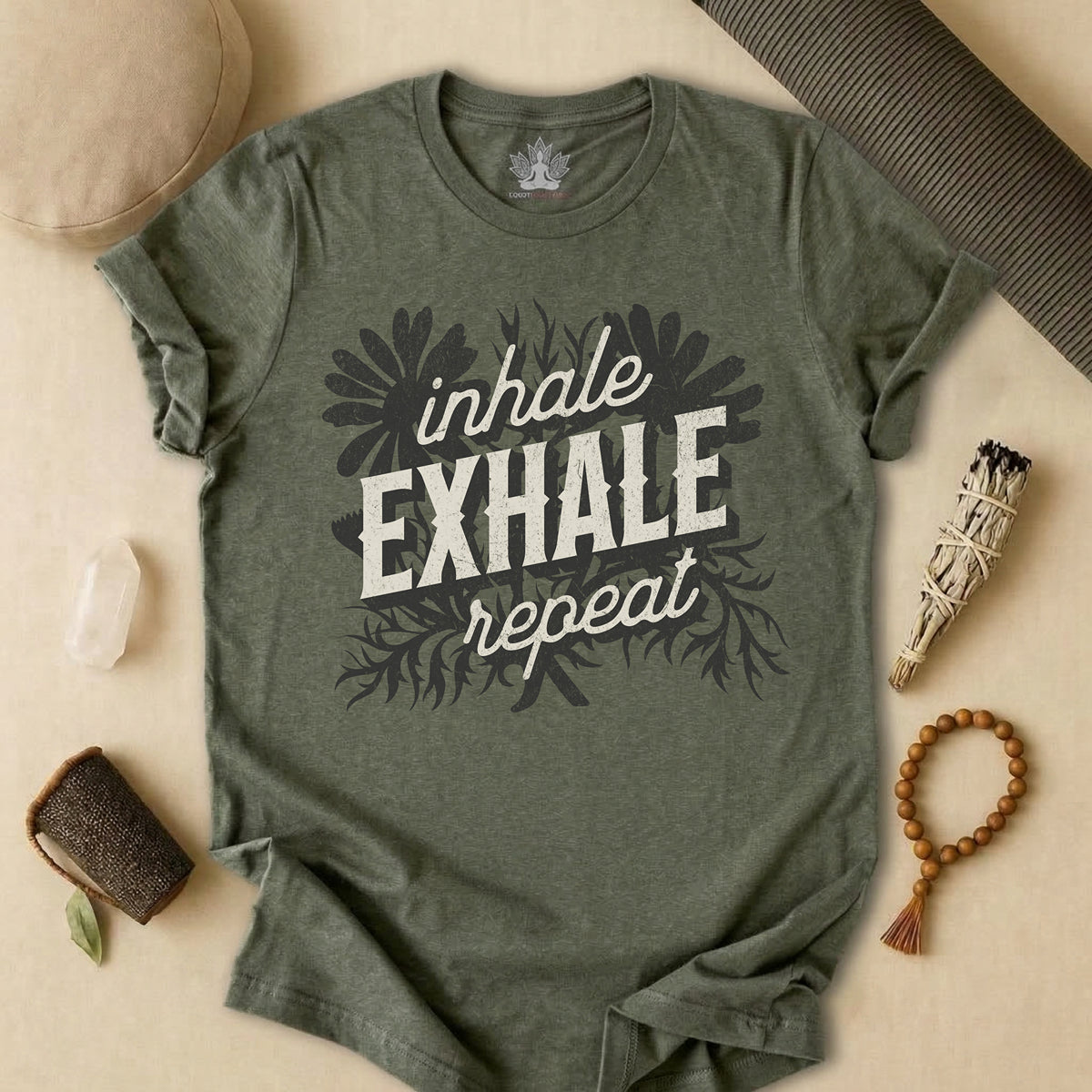 Inhale Exhale Repeat Floral Tee