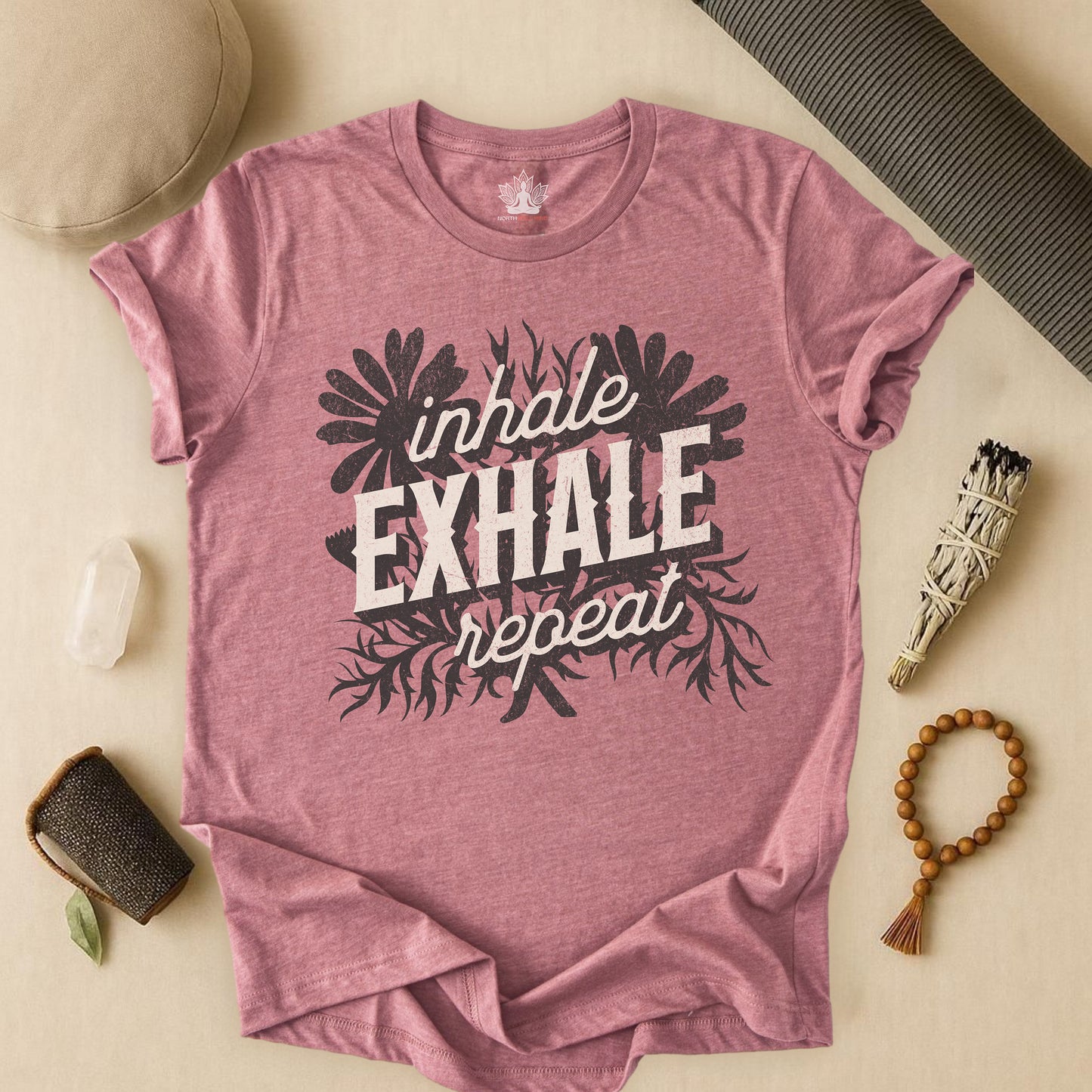 Inhale Exhale Repeat Floral Tee