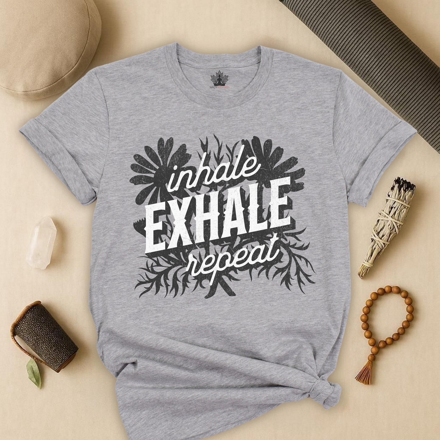 Inhale Exhale Repeat Floral Tee