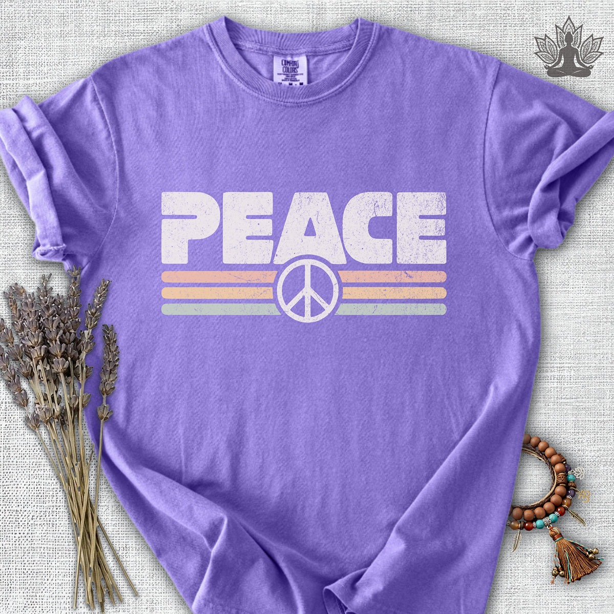 Peace Retro Comfort Colors® Tee