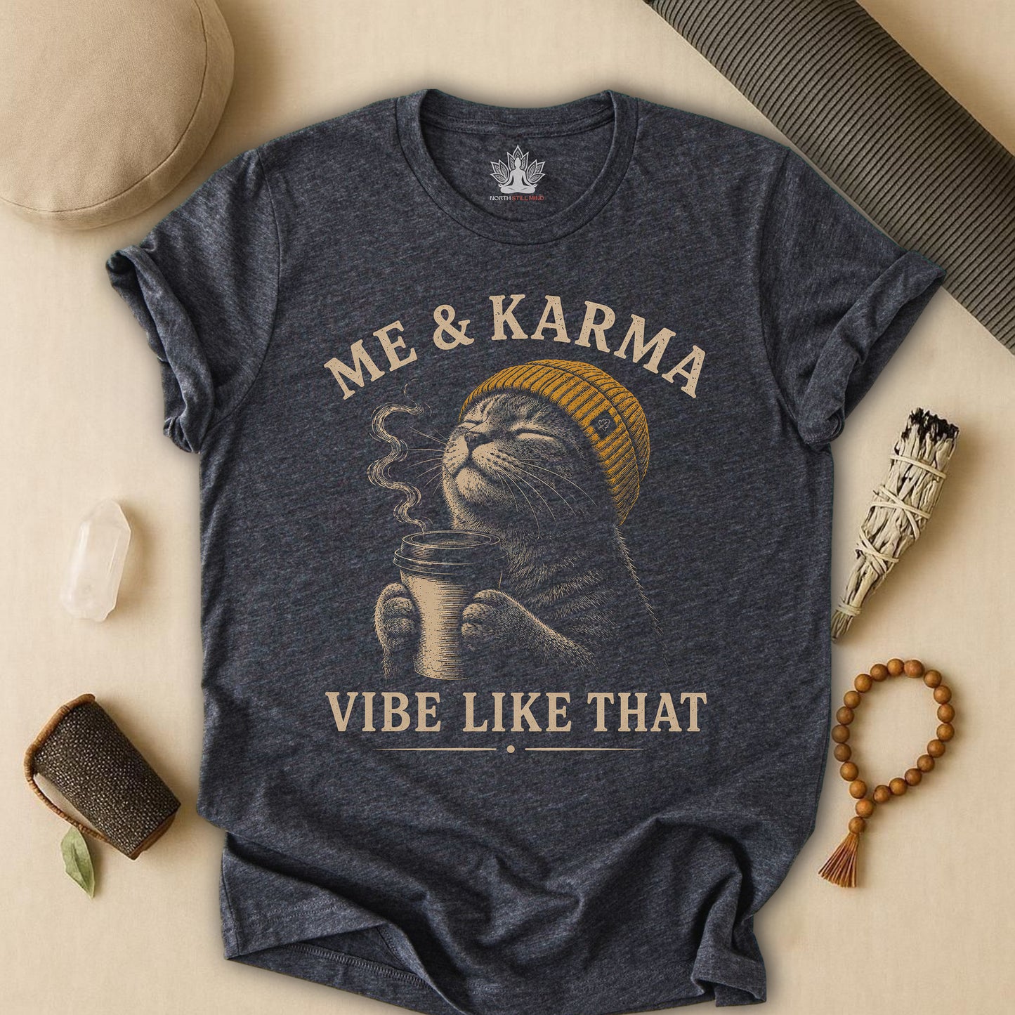 Me & Karma Vibe Like That Cat Tee